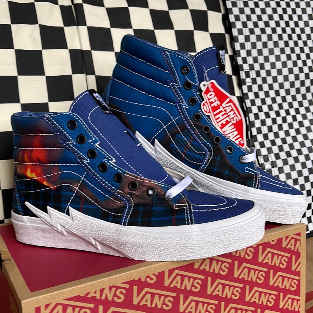 Vans Sk8-Hi Bolt Big Reveal Closet Navy/White Men’s sneakers - Picture 7 of 16